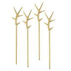 Here's How, The Ozzy Bloody Mary Picks - Gold, Set of 4