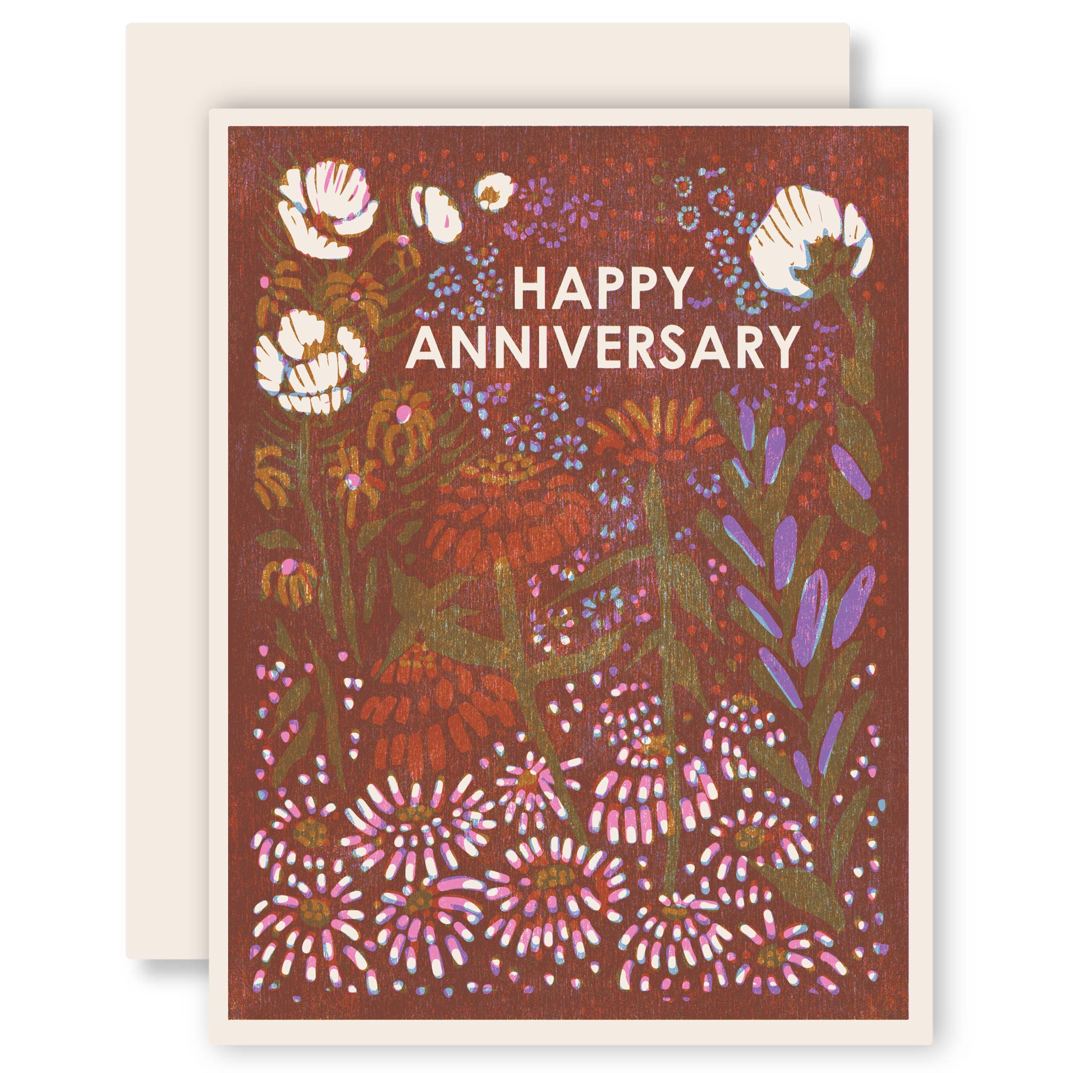 Heartell Press - Happy Anniversary Letterpress Card