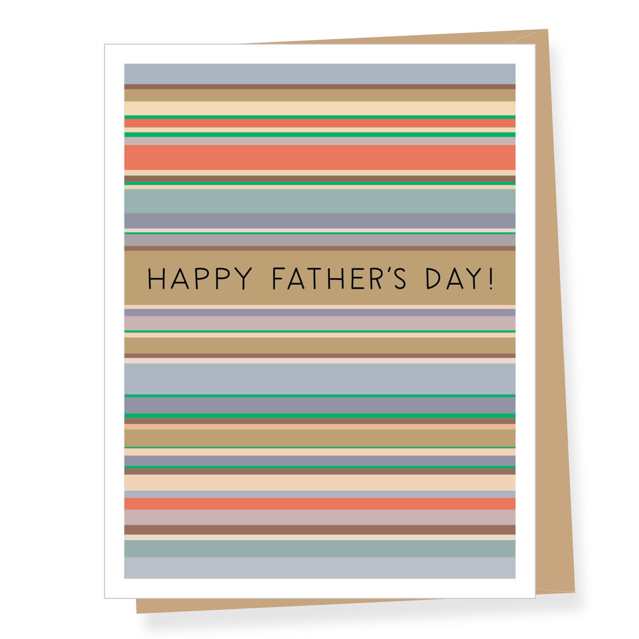 Apartment 2 Cards - Modern Stripes Father's Day Card