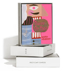Red Cap Cards - Nutty or Nice greeting card: Single