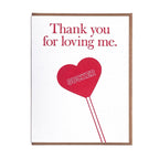 Lady Pilot Letterpress - Love Sucker Greeting Card