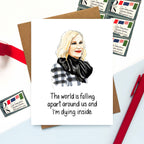 Morgan Swank Studio - Dying Inside Moira | Pop Culture Everyday Card