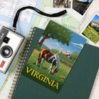 Lantern Press - WOOD POSTCARD Virginia Horse in Field