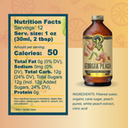 Portland Syrups - Georgia Peach Syrup 12oz - cocktail / mocktail / Coffee /Tea