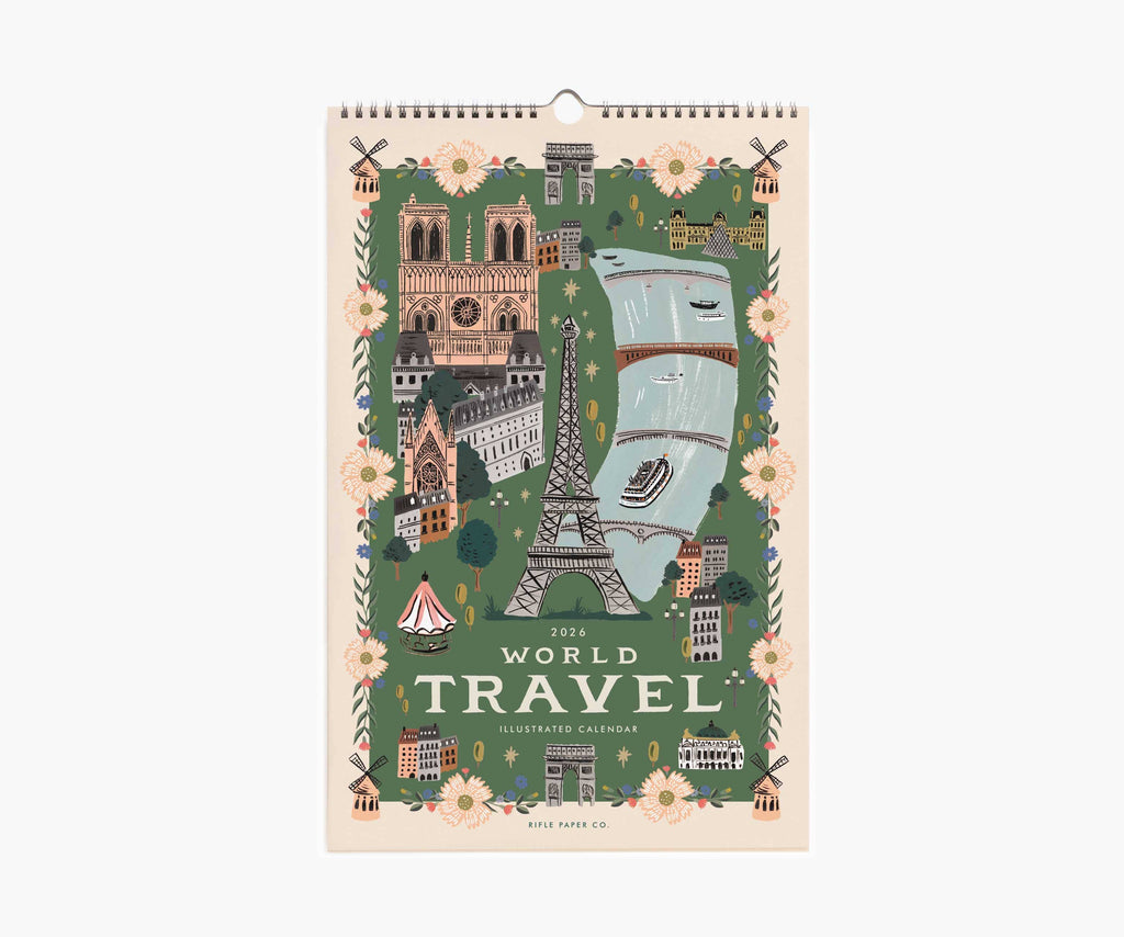 Rifle Paper Co. - 2026 World Travel Wall Calendar