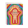 Red Cap Cards - Kewpie Doll greeting card