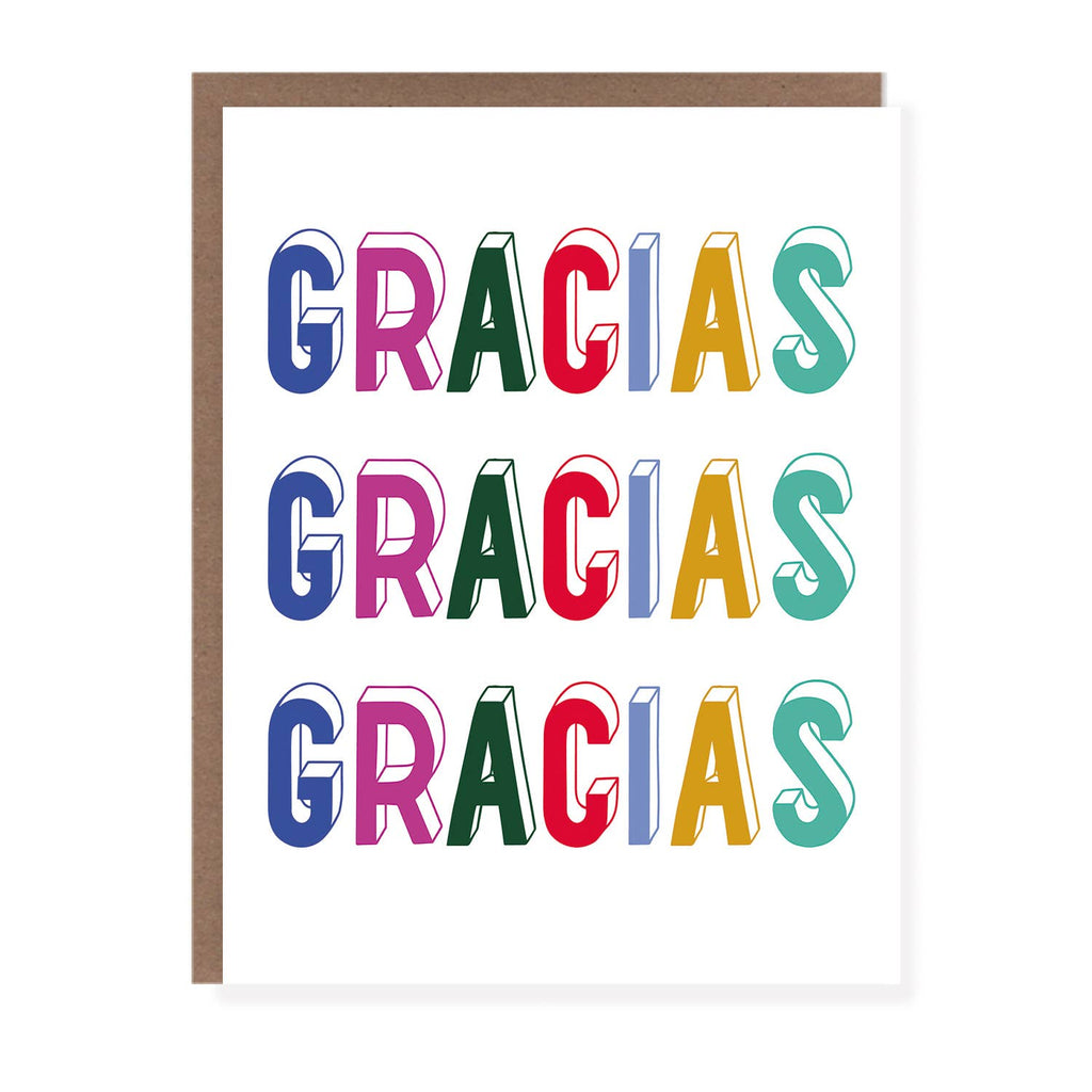 Morgan Swank Studio - Tres Gracias | Spanish Thank You Card