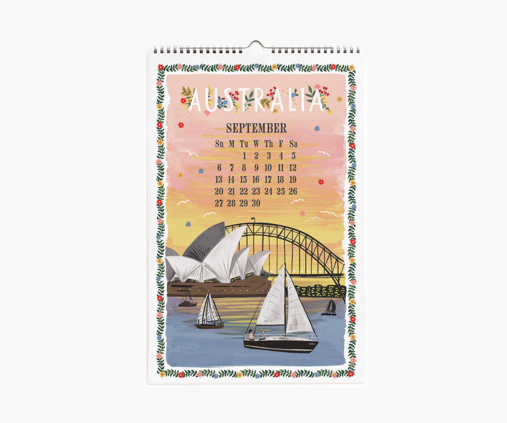 Rifle Paper Co. - 2026 World Travel Wall Calendar