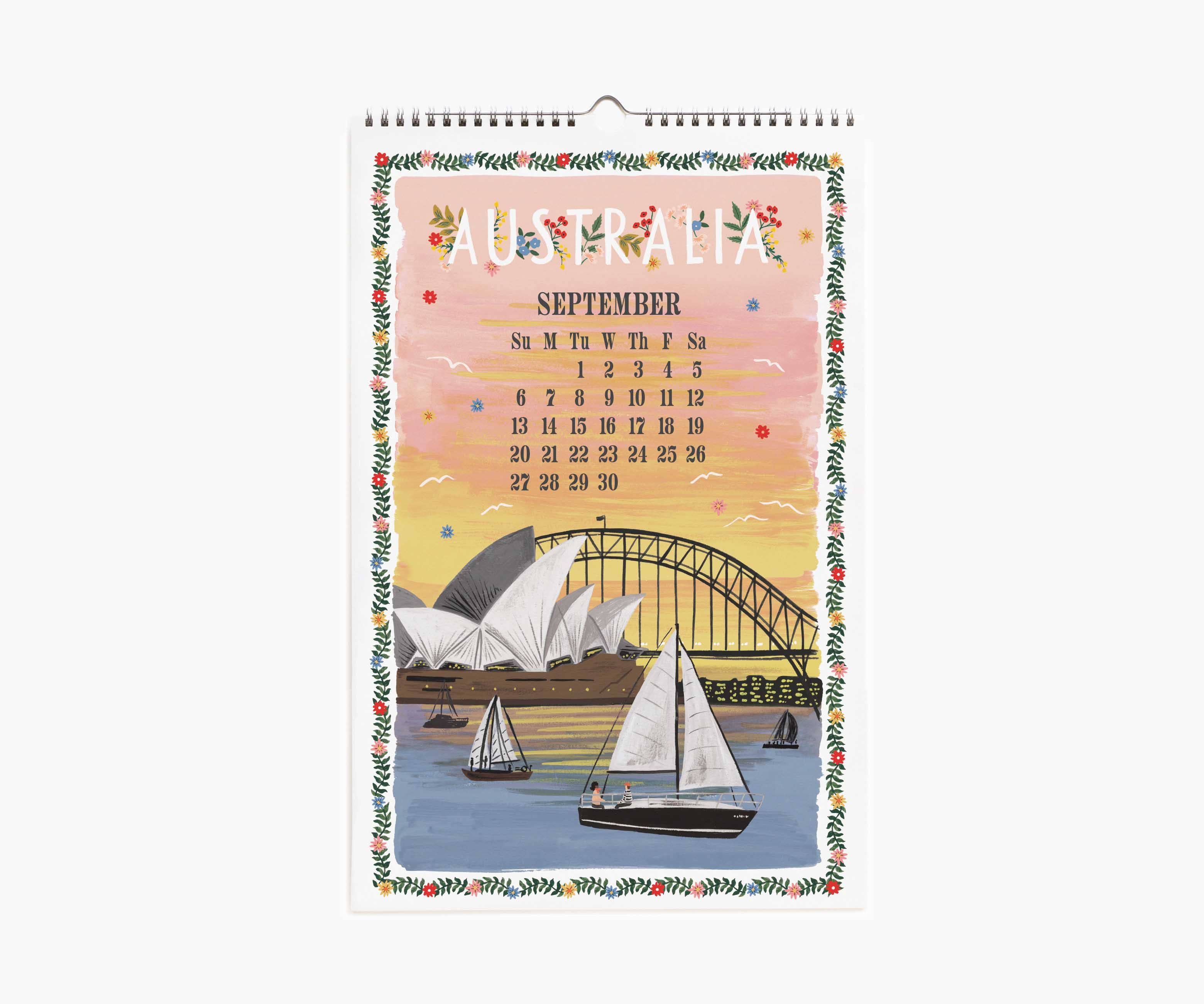 Rifle Paper Co. - 2026 World Travel Wall Calendar