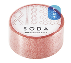 HITOTOKI by KING JIM - SODA transparent Masking Tape: Peach