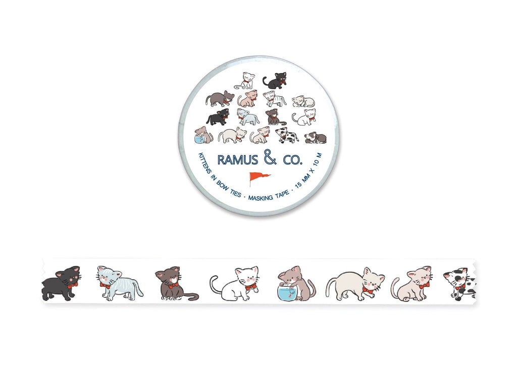 Ramus & Co. - Kittens in Bow Ties Masking Tape