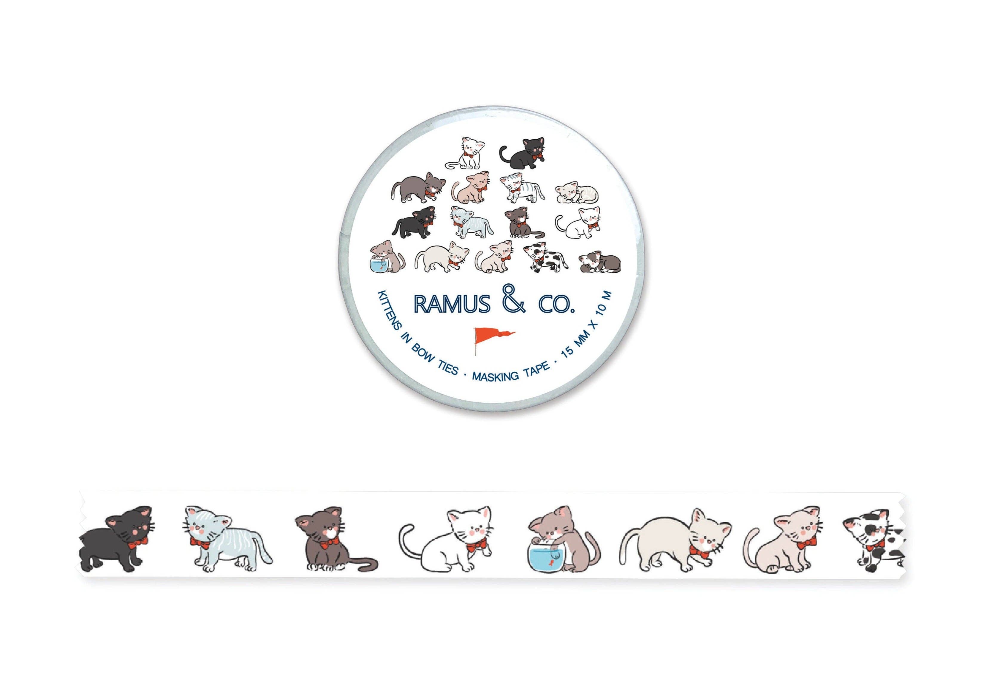 Ramus & Co. - Kittens in Bow Ties Masking Tape