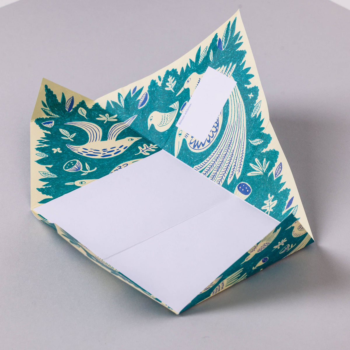 pigeonposted - Fig & Feather Pigeon, Folding Letter Set – Pack of 6 Letters