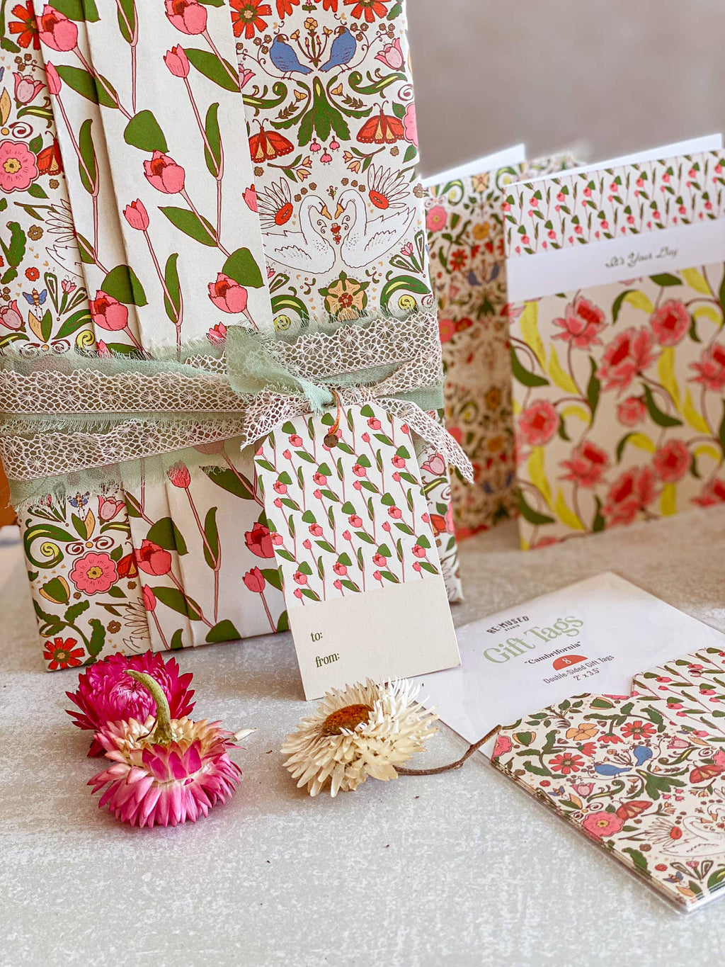 re:mused studio - Cambrifornia Gift Wrap Sheet – Double Sided