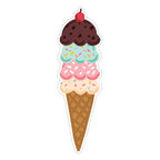 Bloomwolf Studio - Ice Cream Cone Die Cut Bookmark