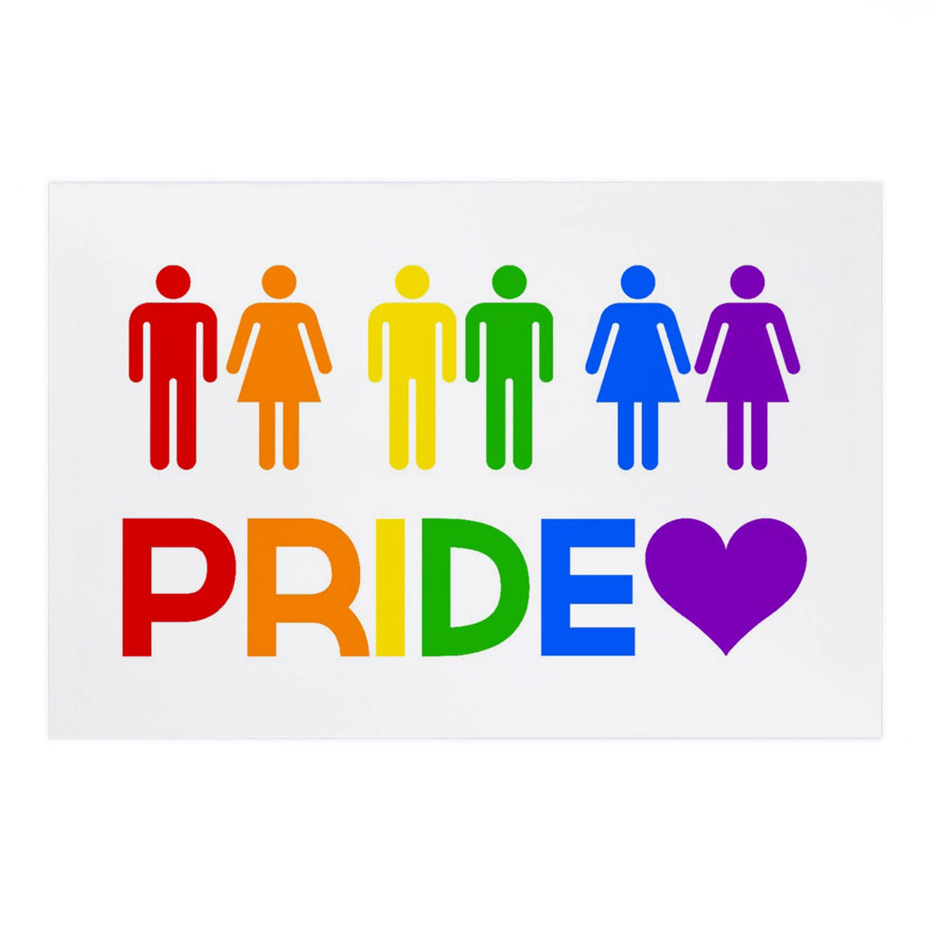 Lantern Press - PREMIUM POSTCARDS Gay Pride, Couples, Pride Colours