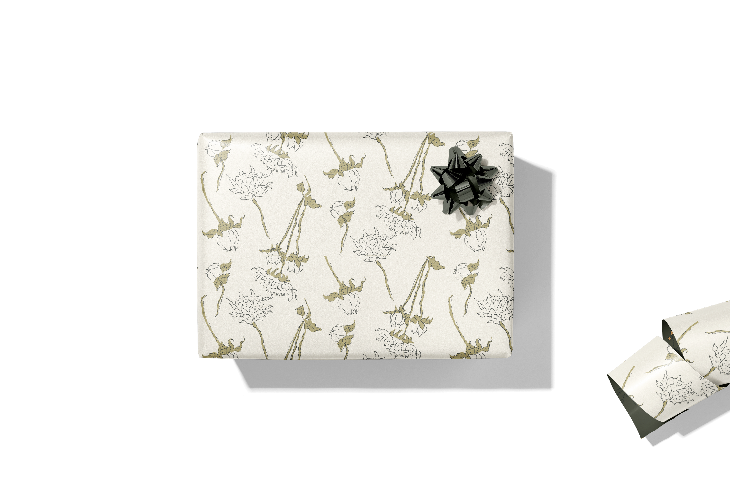 re:mused studio - Spooky Blooms Gift Wrap Sheet – Double Sided