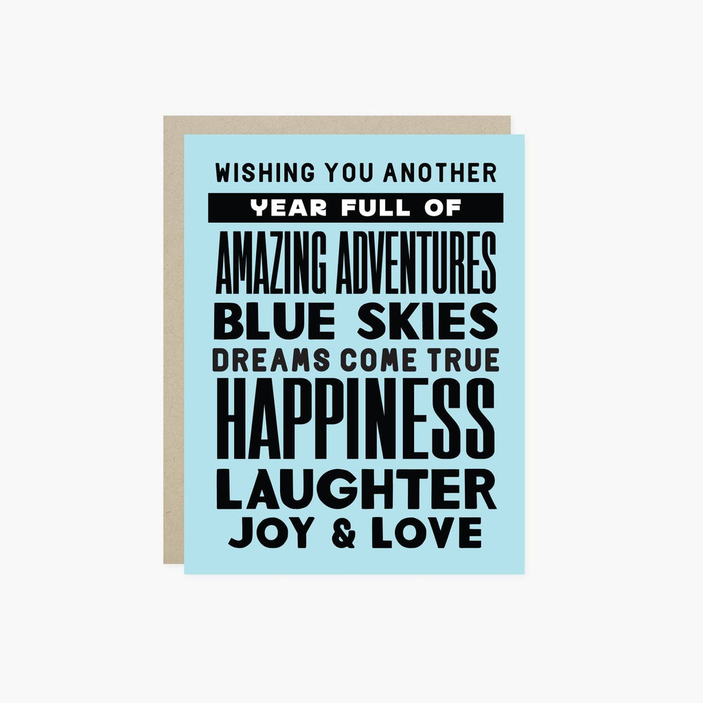 Barone and Co. - Another Year Stacked Birthday Card