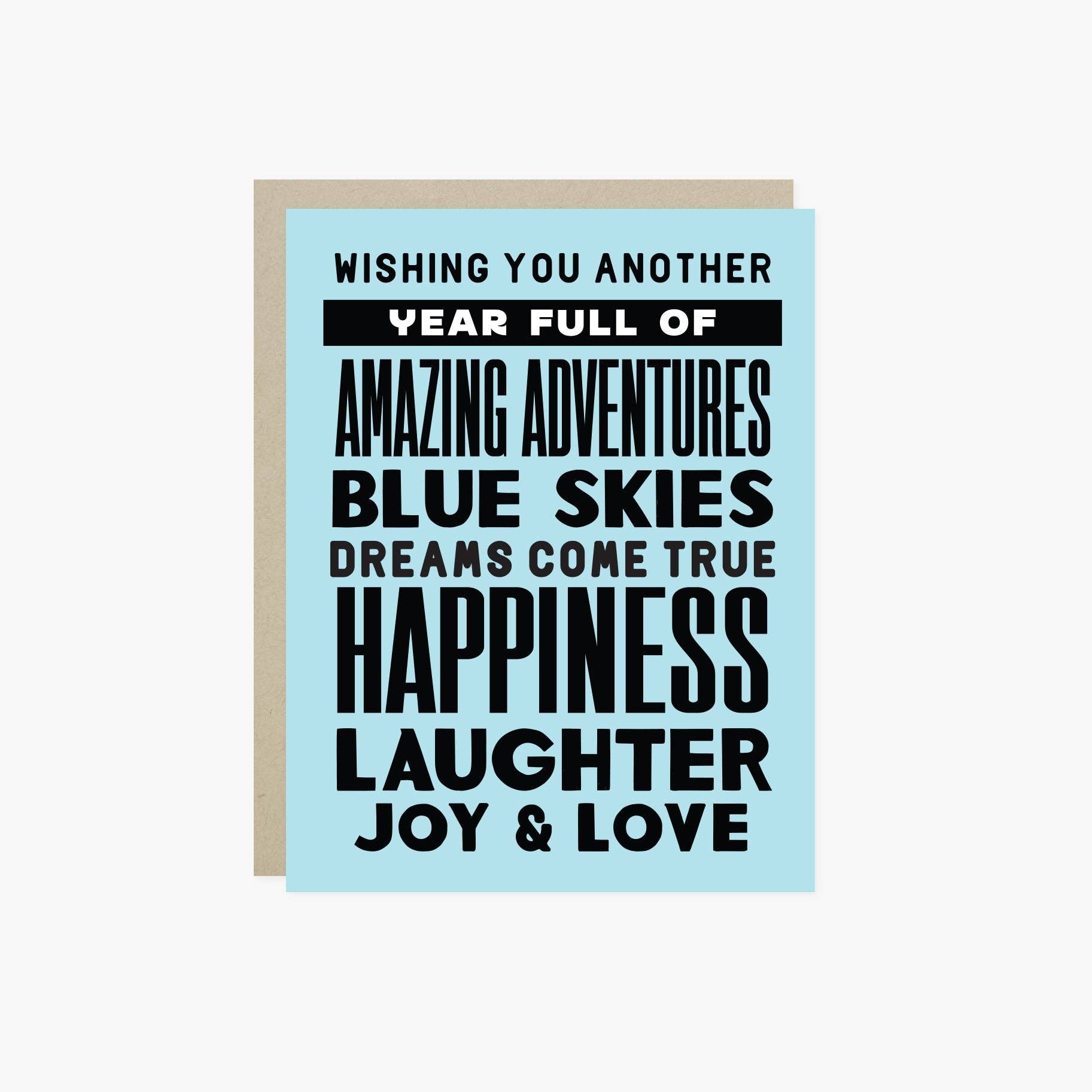 Barone and Co. - Another Year Stacked Birthday Card