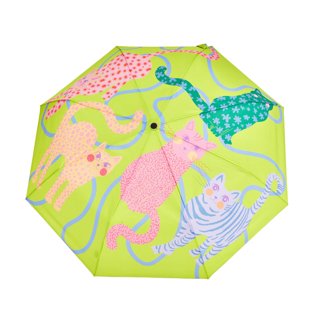 Original Duckhead - Fuchsia Arty Cats Eco-Friendly Duck Umbrella