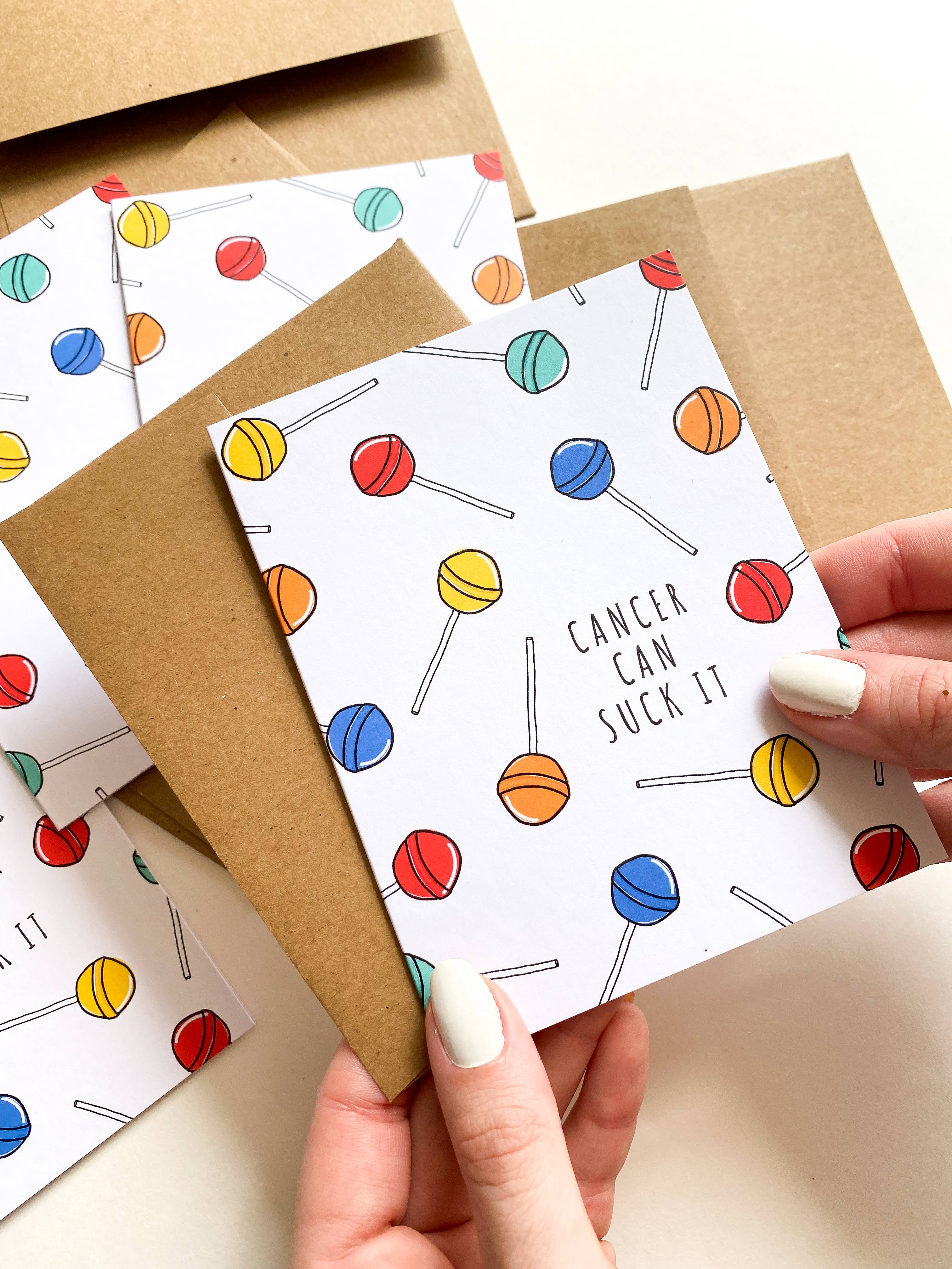 Five Dot Post - Cancer Can Suck It, Get Well, Cancer Card