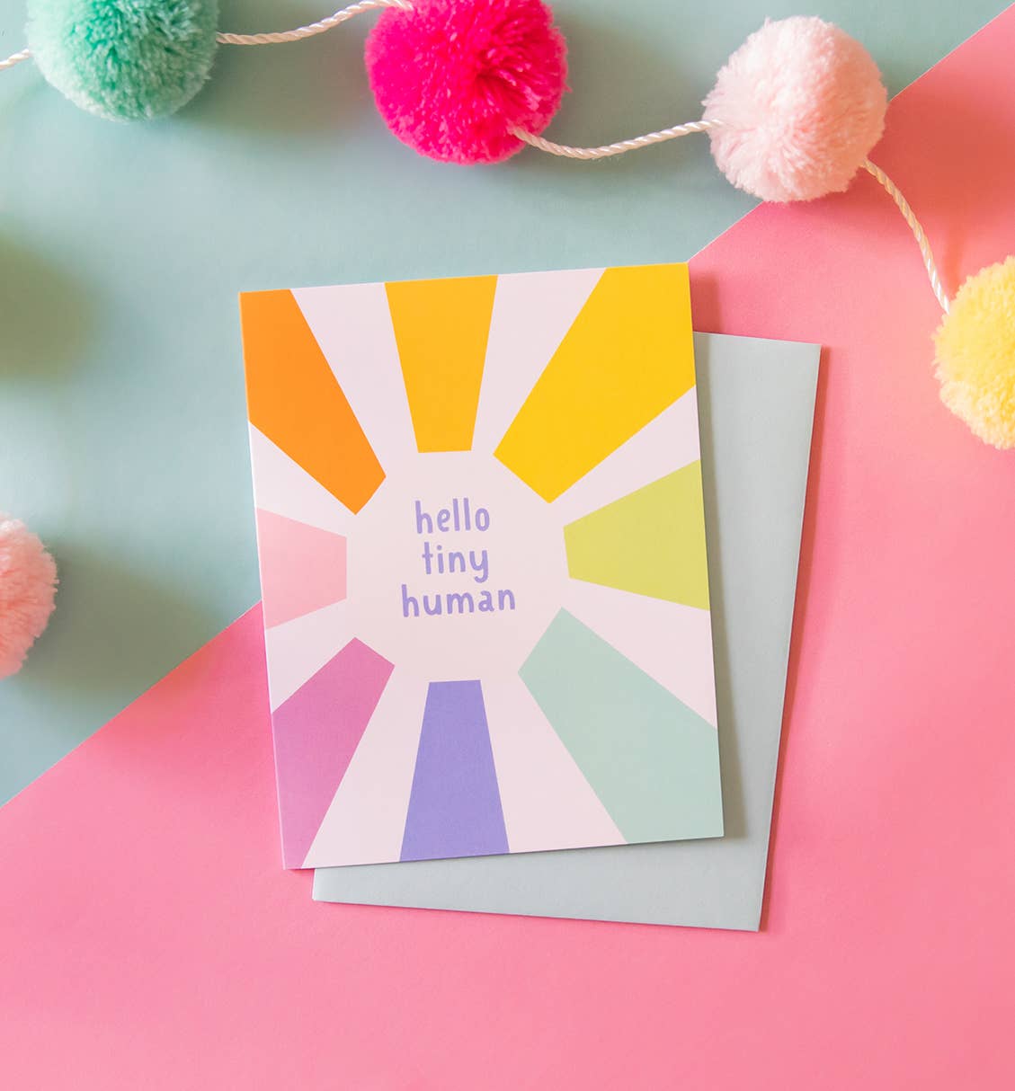 Graphic Anthology - Hello Tiny Human new baby card