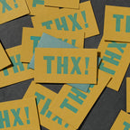 Etc. Letterpress - THX! Mini Card
