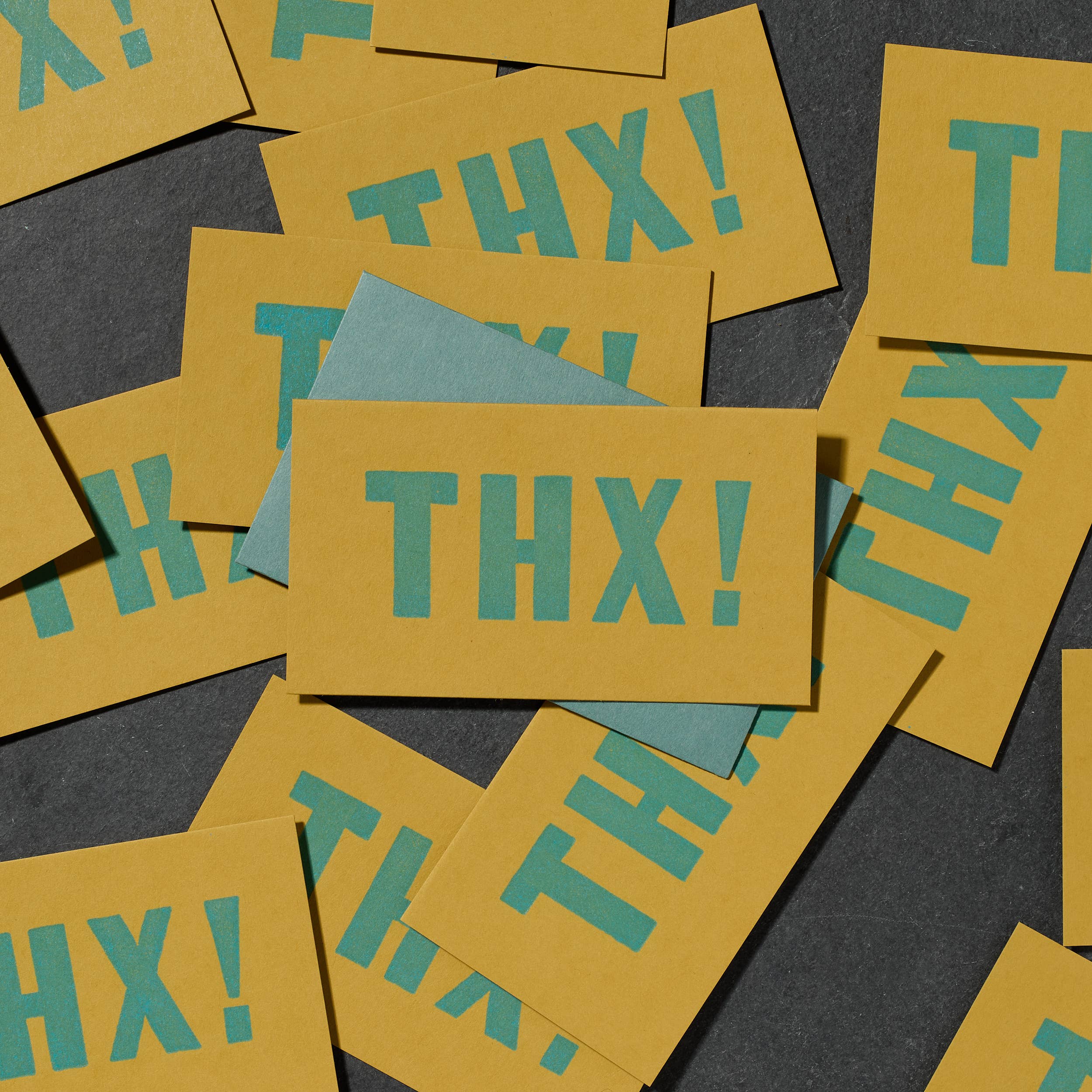 Etc. Letterpress - THX! Mini Card