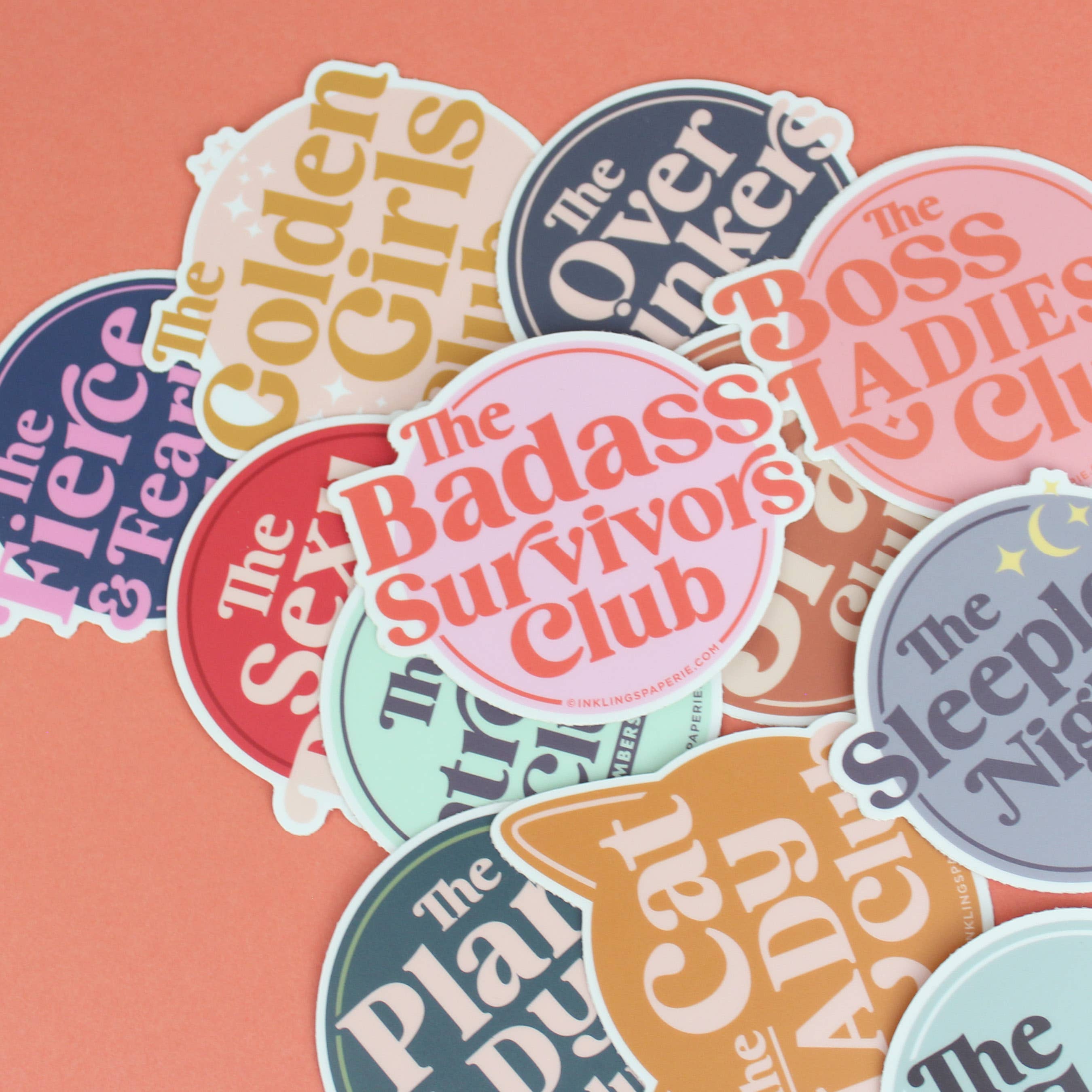 Inklings Paperie - Vinyl Sticker - No Bras Club