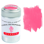 Herbin Fountain Pen Ink Cartridges - Tin of 6: Perle Noir (Black Pearl)