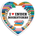 THE FOUND - I Heart Indie Bookstores Die Cut Sticker