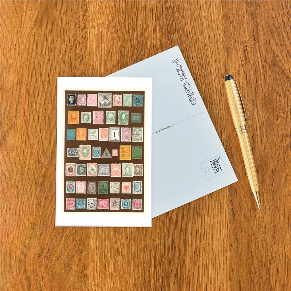 Found Image Press - Postcard LT-240 Stamps of the World