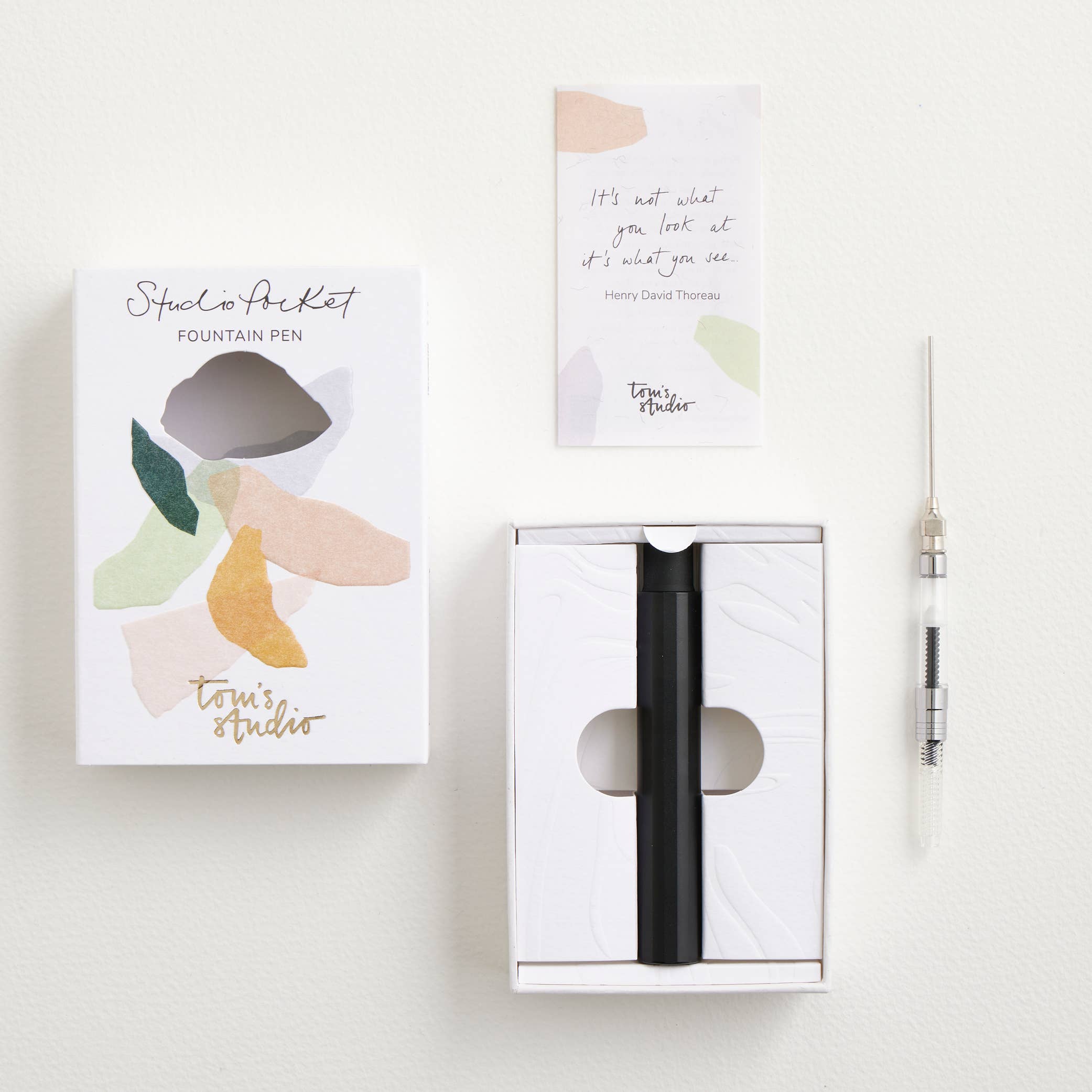 Tom's Studio - The Studio Pocket Fountain Pen 2.0: Iris / Architect (+£5)