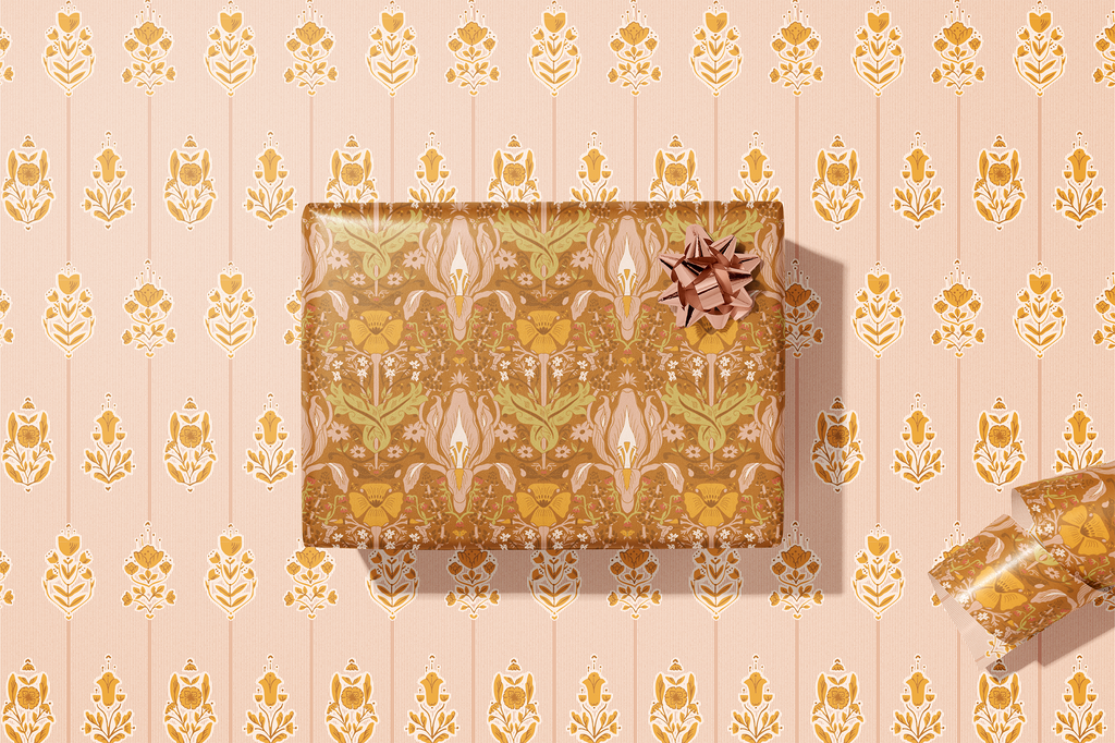 re:mused studio - Wildflower Gift Wrap Sheet-Double Sided