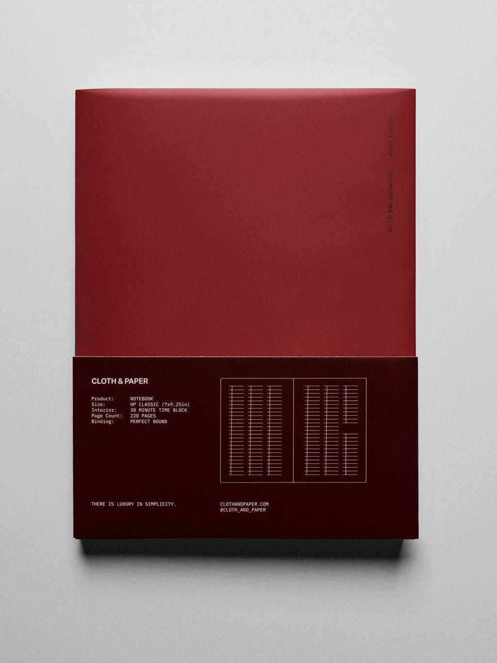 Cloth & Paper - Perfect Bound Notebook | HP Classic: Executive | Cafe Noir