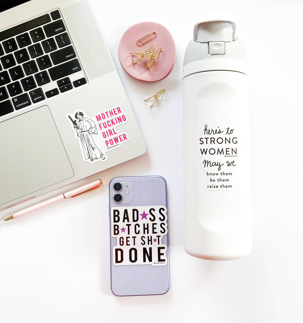 Steel Petal Press - Strong Women Die-Cut Sticker