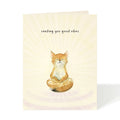 Felix Doolittle - Good Vibes - Get Well Greeting Cards