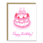 Kindred Letterpress - 30th Birthday Cake Card