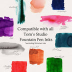 Tom's Studio - The Studio Pocket Fountain Pen 2.0: Iris / Architect (+£5)