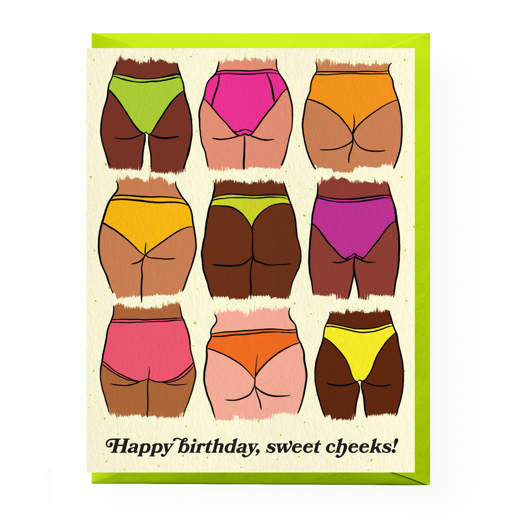 Boss Dotty Paper Co. - Sweet Cheeks Butt Birthday Card