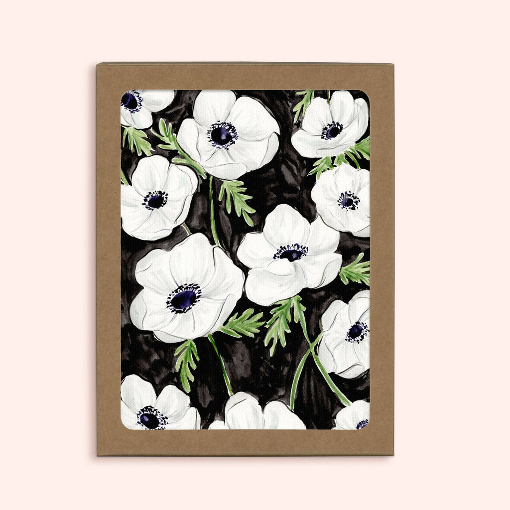 Almeida Illustrations - Anemones Florals | Boxed Set of 6 Greeting Cards