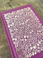 Katharine Watson - Foil Stamped Linen Journal, Blank Burgundy