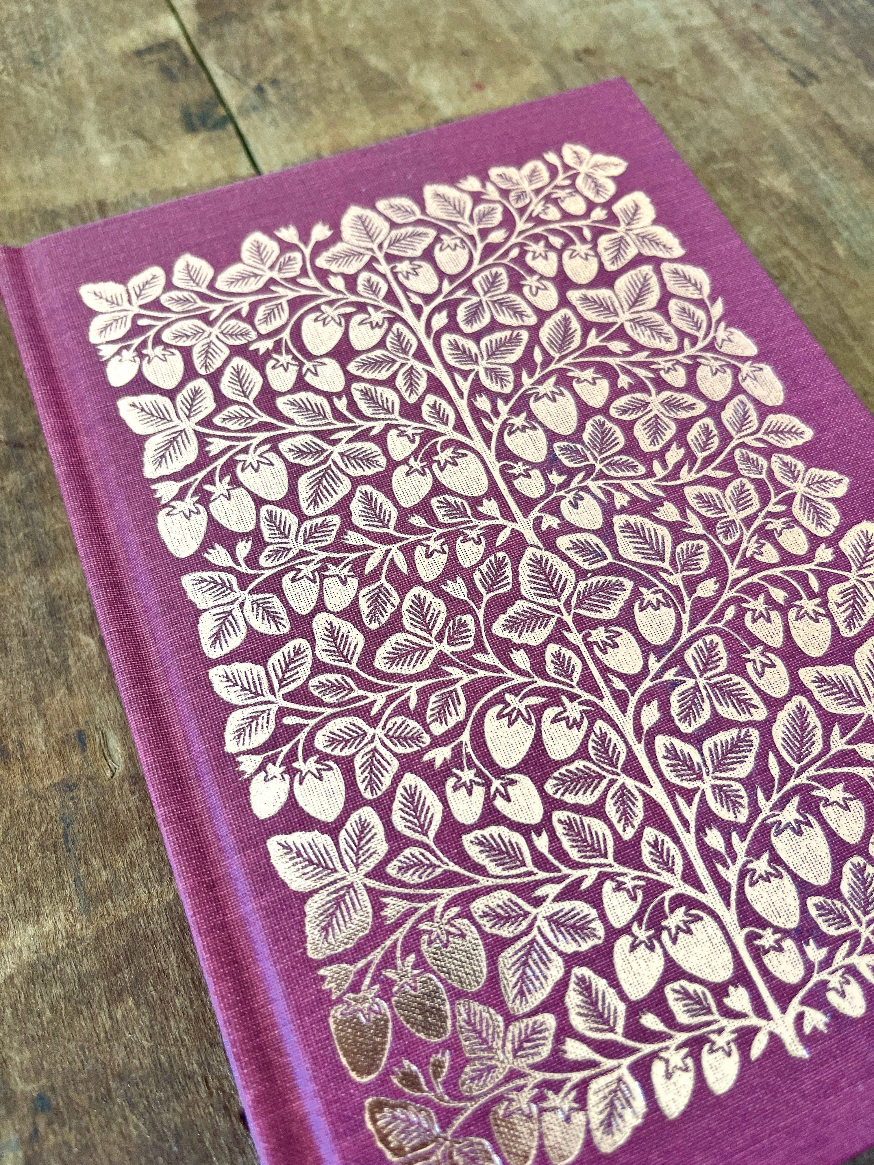 Katharine Watson - Foil Stamped Linen Journal, Blank Burgundy