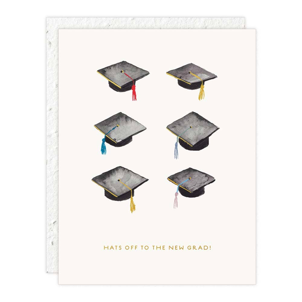 Seedlings - Hats Off - Graduation Card