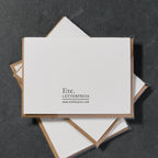 Etc. Letterpress - Happy Birthday Card