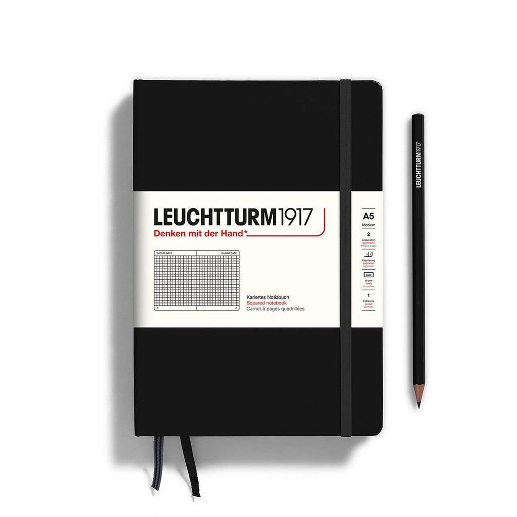 LEUCHTTURM1917 - Notebooks - Medium (A5): Port red / Hardcover / Ruled
