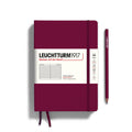 LEUCHTTURM1917 - Notebooks - Medium (A5): Port red / Hardcover / Ruled