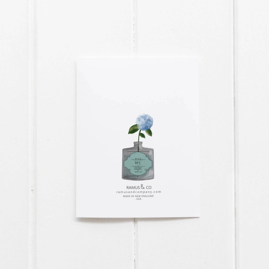 Ramus & Co. - Rain Boot Hydrangeas Greeting Card