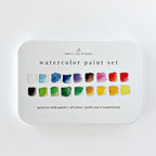 emily lex studio - Watercolor Paint Set 18 Colors with Brush
