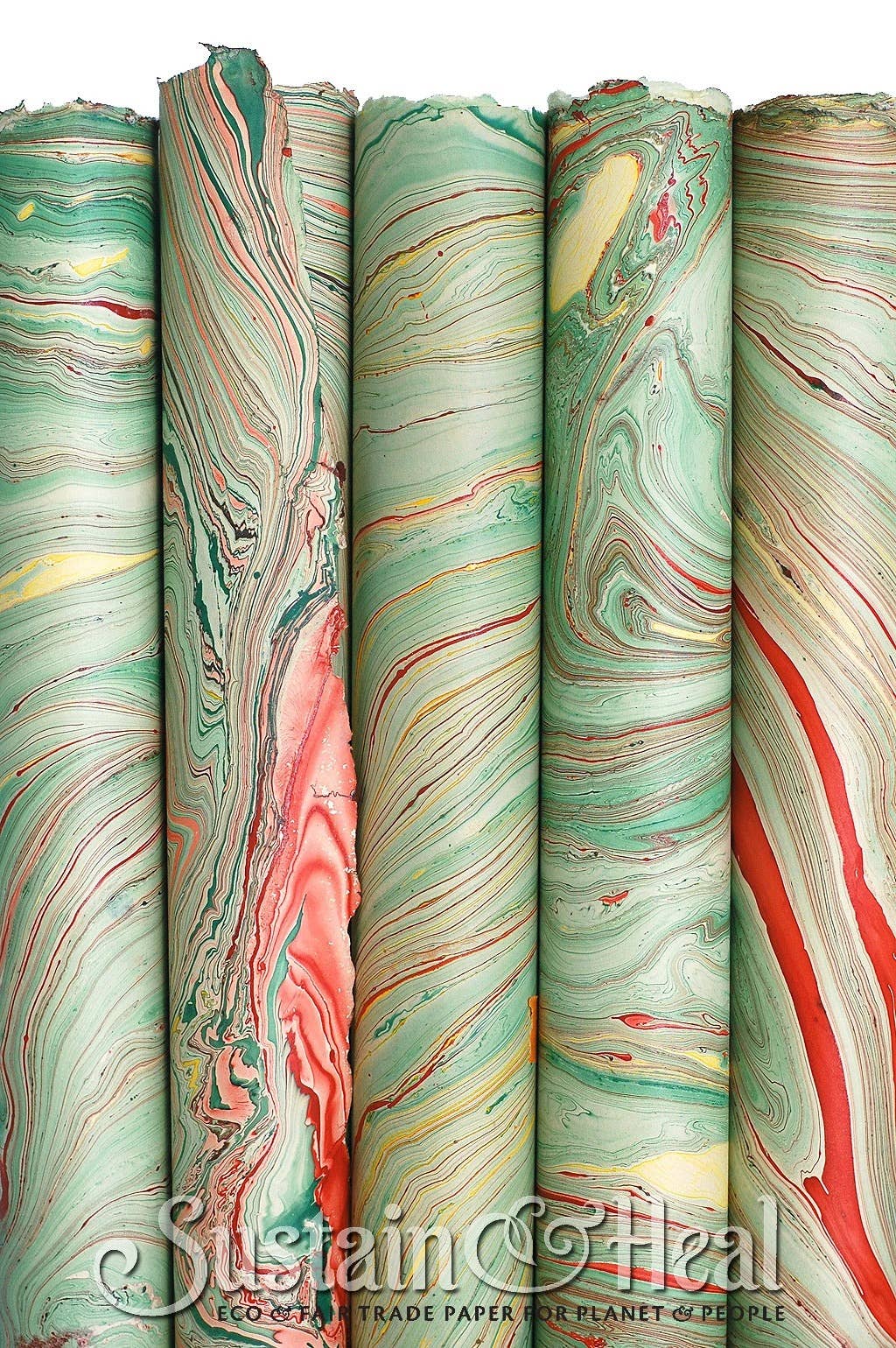 Sustain & Heal - Green and Red Marble Sheet #137: